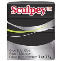 Πλακίδιο Sculpey III 57g BLACK