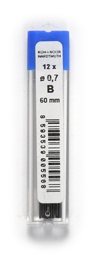 Μύτη 0,7mm, γραφή Β 12τμχ.