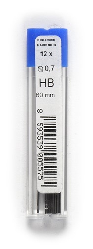 Μύτη 0,7mm, γραφή HΒ 12τμχ.