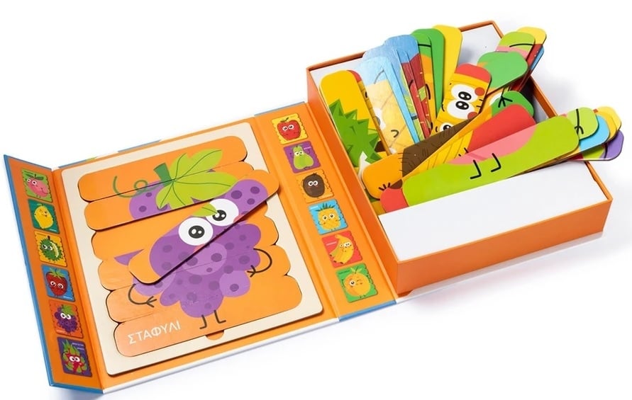 Stick puzzles: 12 φρούτα
