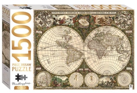 Παζλ 1500 τεμαχίων Vintage World Map