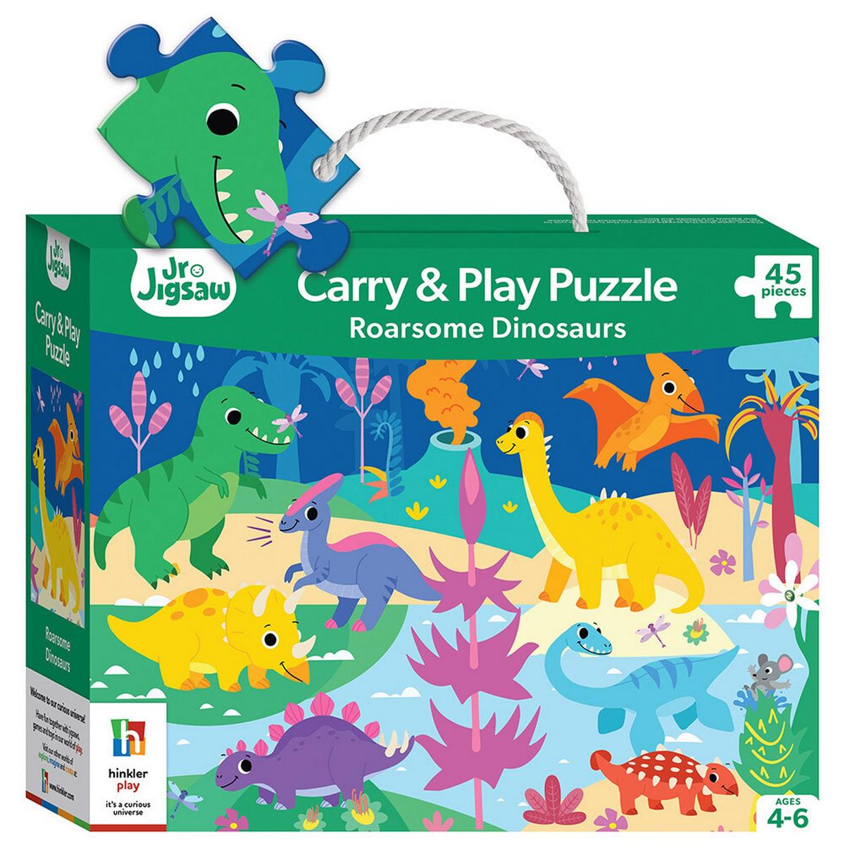 Carry & Play puzzle 45 pcs : Roarsome Dinosaurs
