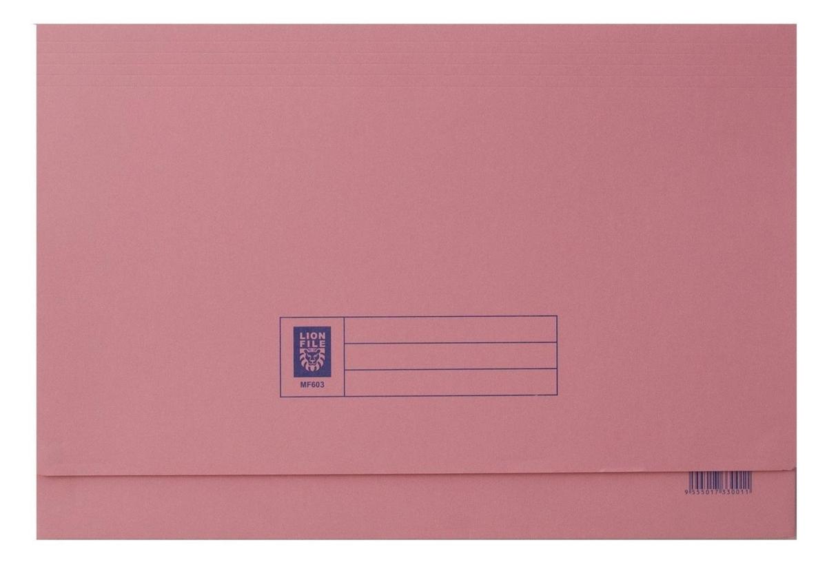 Lion Document Wallet Pink