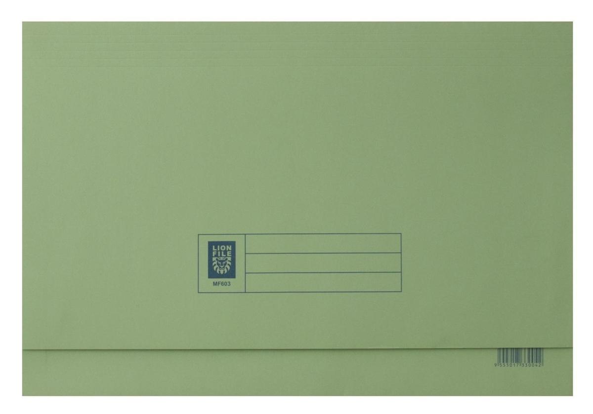 Lion Document Wallet Green
