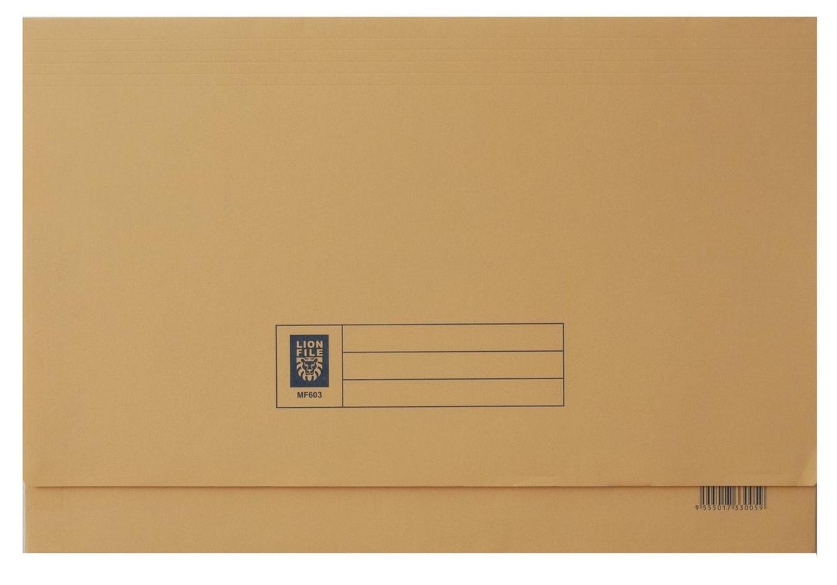 Lion Document Wallet Buff