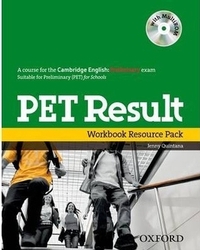 PET Result: Workbook Resource Pack Without Key