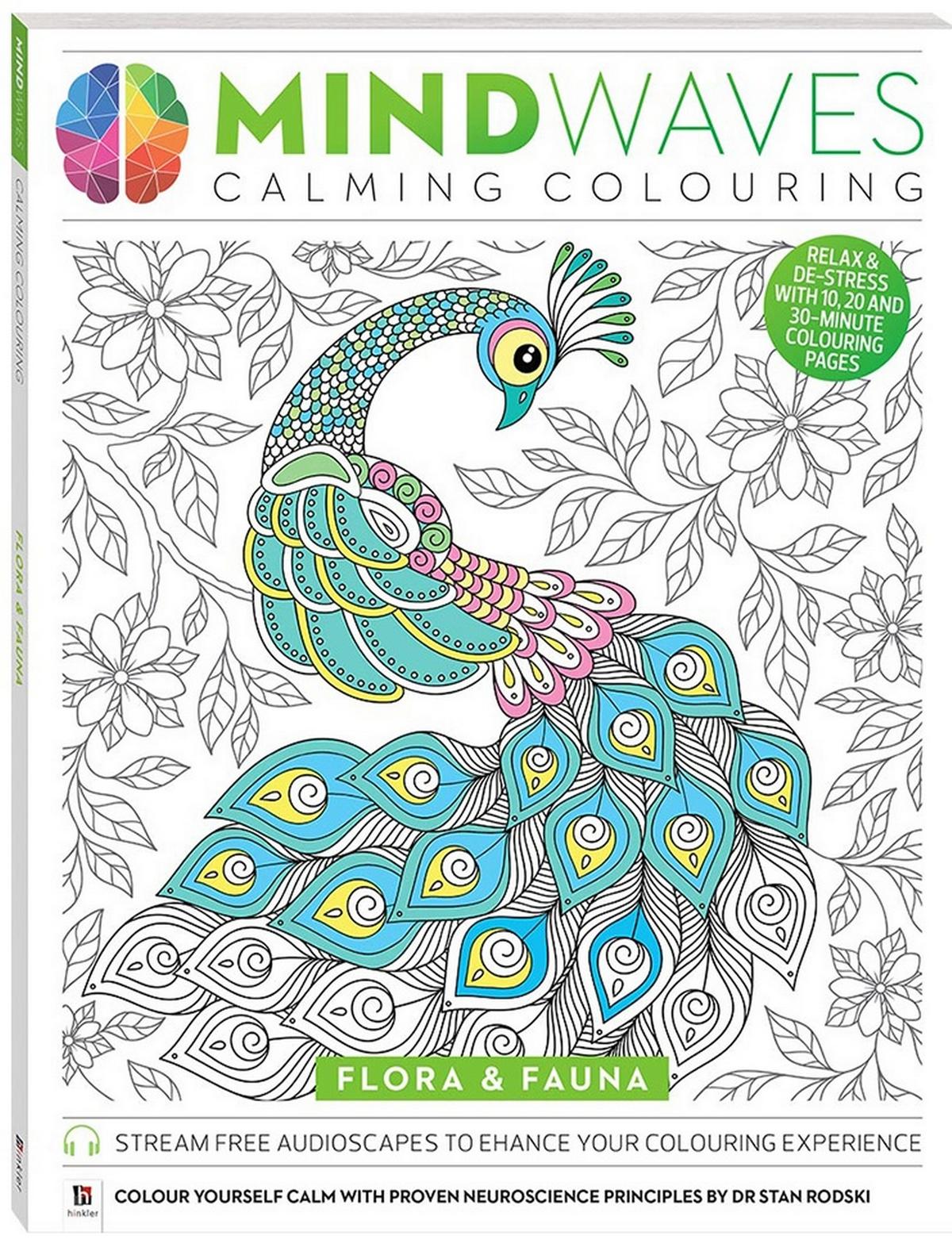 Mindwaves Calming Colouring: Flora & Fauna