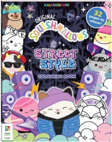 Kaleidoscope Colouring Book 64pp: Squishmallows Street Style