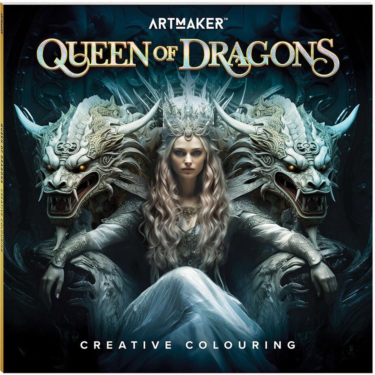 Art Maker Square Colouring Books: Queen of Dragons