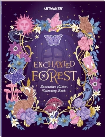 Art Maker Sticker Colouring Book: Enchanted Forest