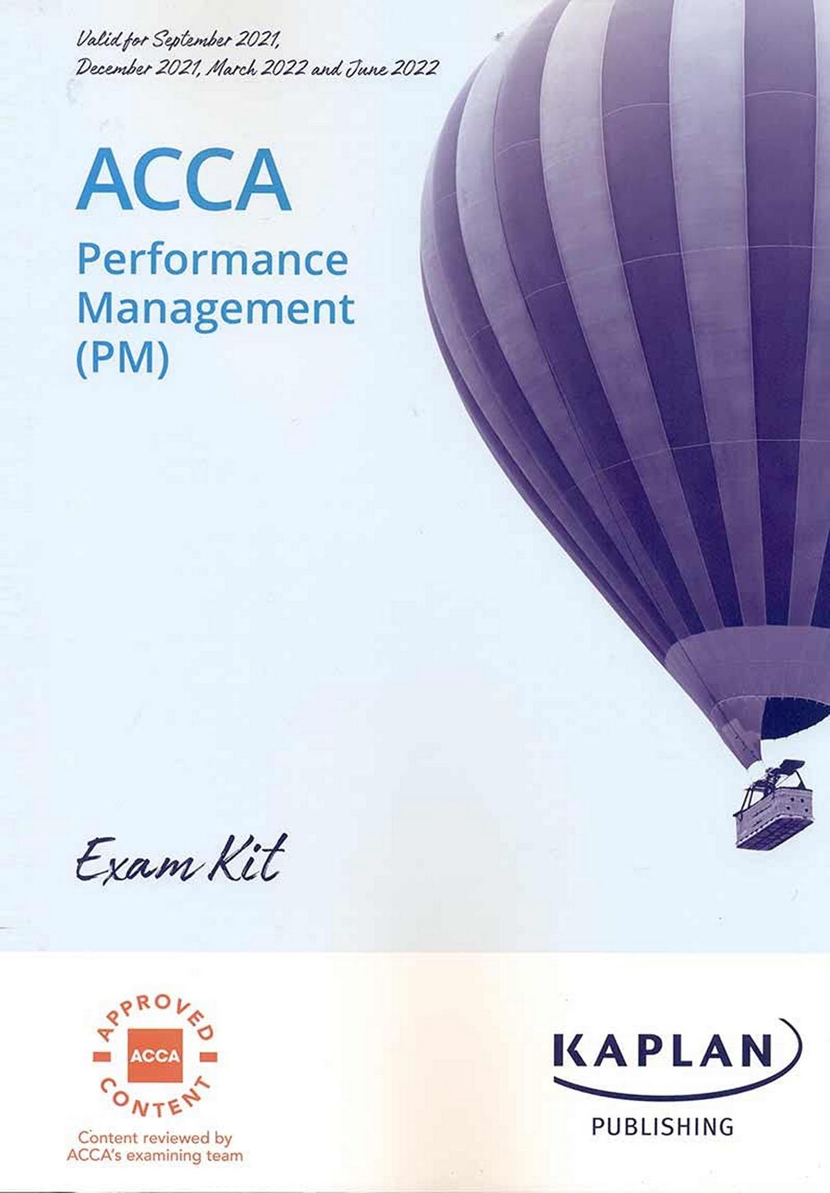 Acca Performance Management (PM) Exam kit
