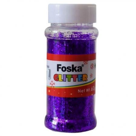 Glitter σκόνη μωβ 60gr
