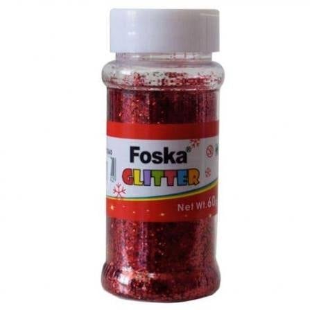 Glitter σκόνη κόκκινο 60gr