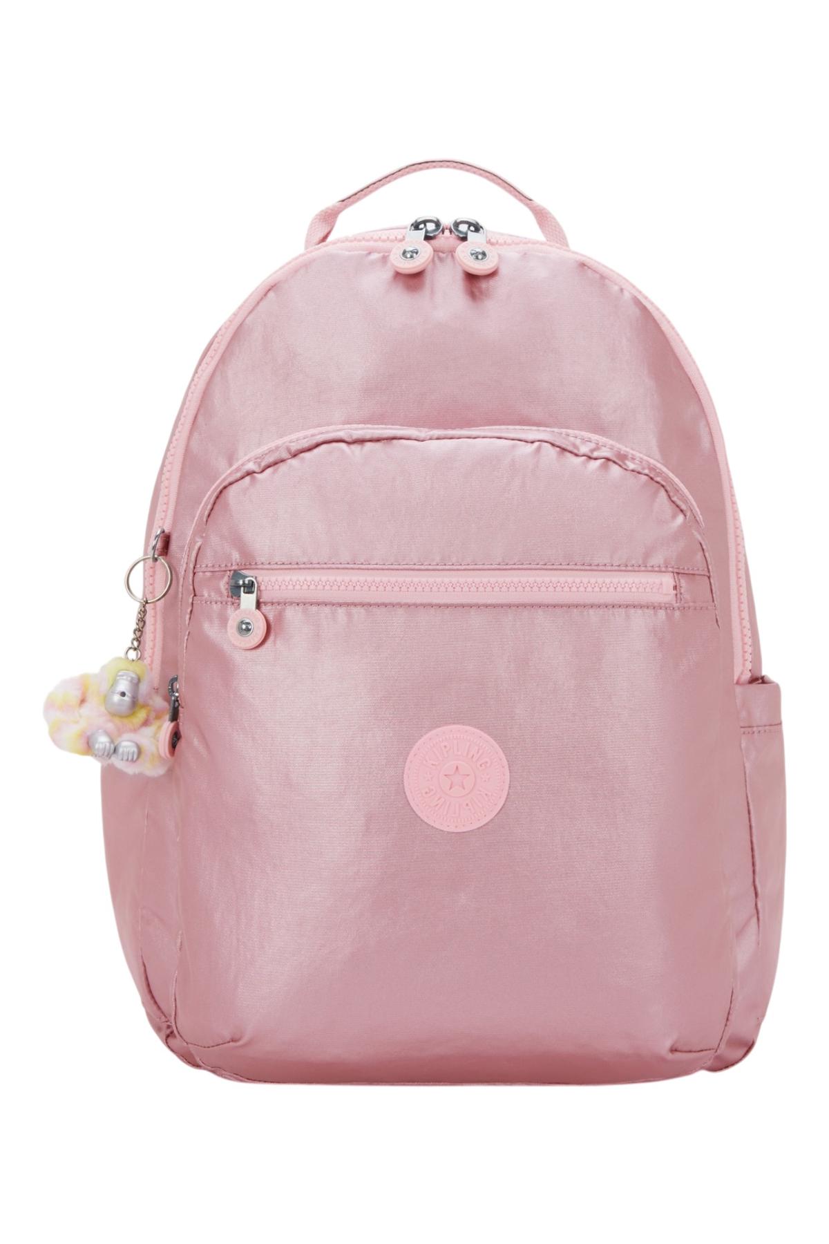 KIPLING SEOUL COLLEGE EXTRA Bronze Pink Met