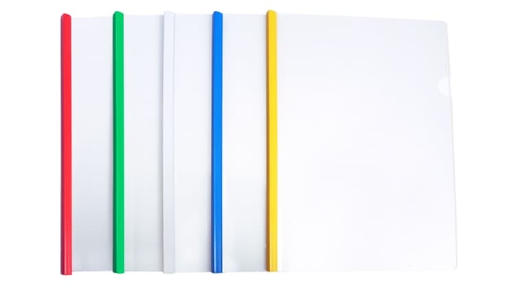 Α4 Clear Report file with sliding Bar